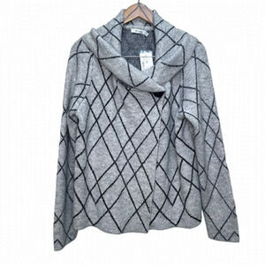 Ricki's Grey Wrap Sweater Size XL NWT Brand New